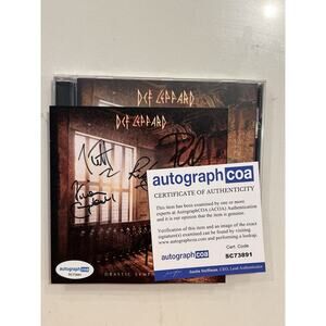 Def Leppard SIGNED Drastic Symphonies CD Autographed ACOA Authenticated #6